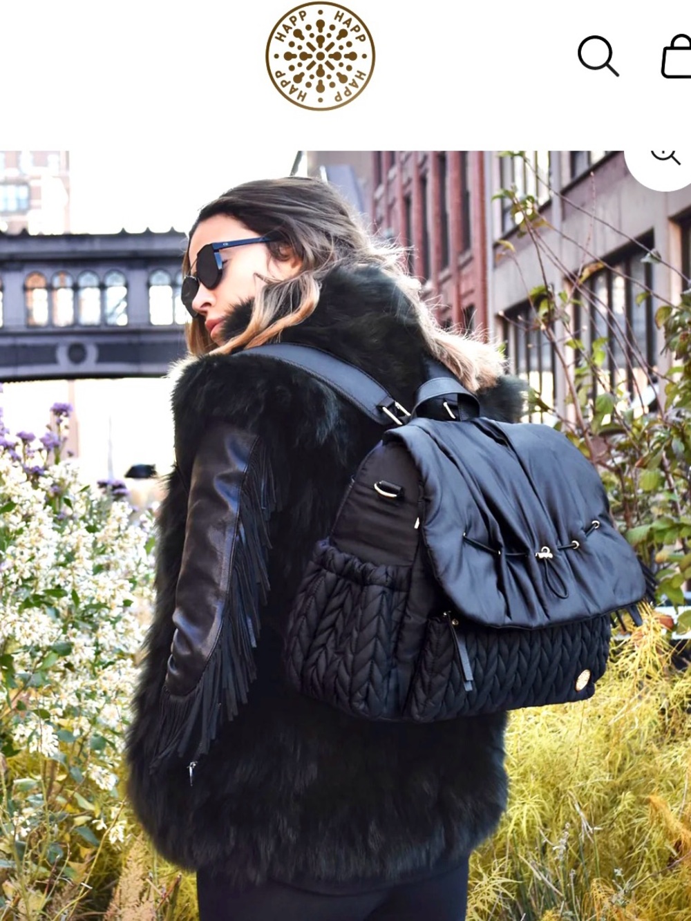 NFS❌ HAPP BRAND Levy Backpack Black - Picture 8 of 16